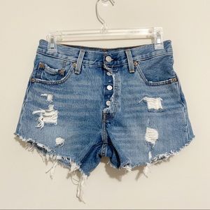 Vintage Levi’s Exposed Button Fly High Rise Shorts